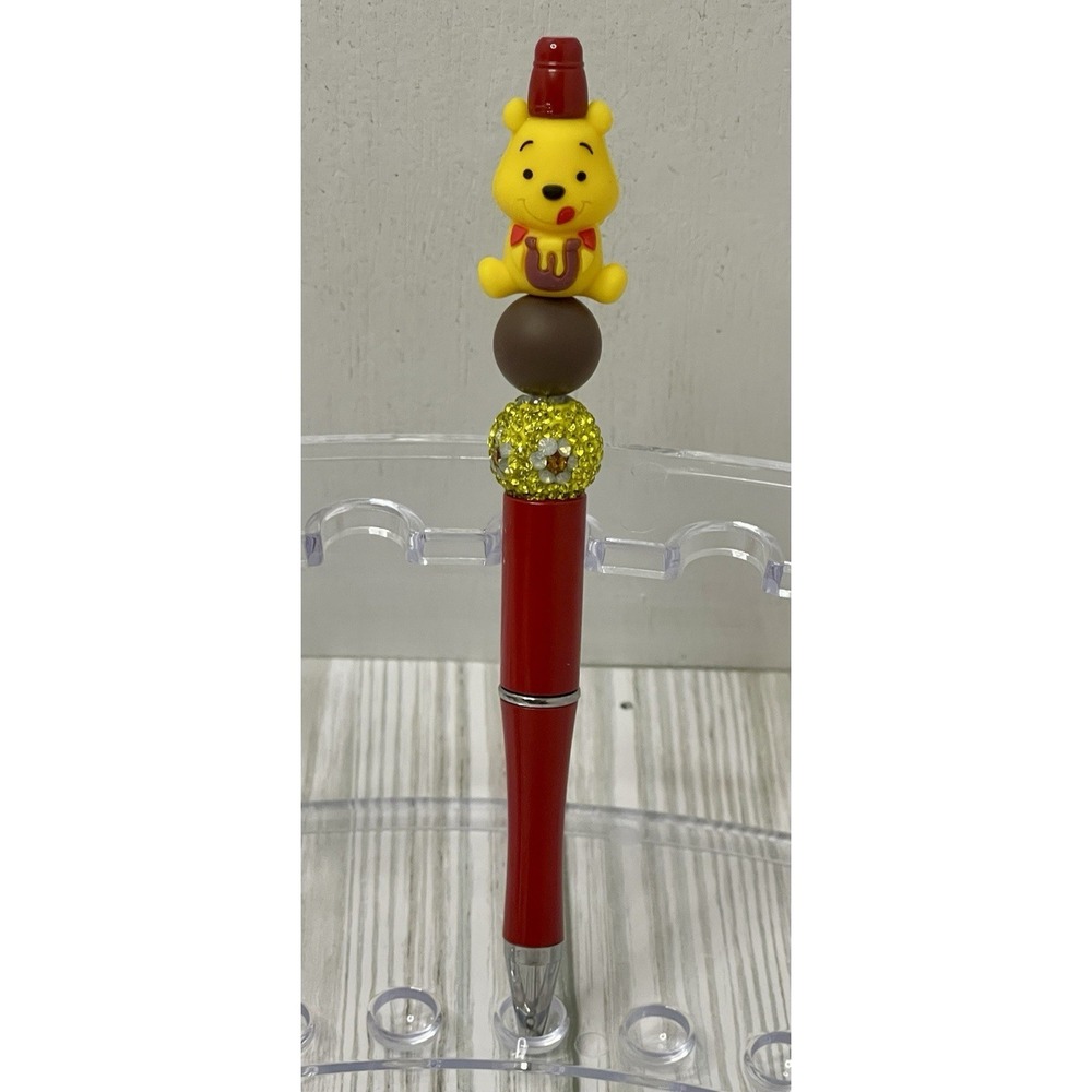 Pooh Bear Beaded Pen With Black Ink